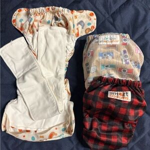 3 Smart Bottoms Cloth Diapers - One Size